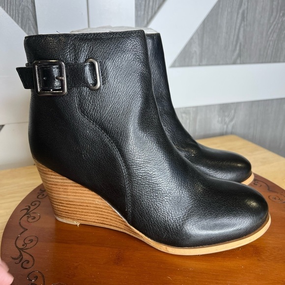 NWT Diba Balen Leather Ankle Wedge Boot size 8.5 - Picture 3 of 7